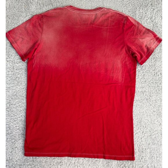 True Religion Mens Red Graphic T-Shirt "Im A Vietnam Dropout" Size L 100% Cotton - Picture 3 of 12